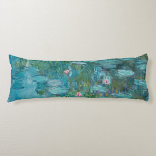 Water Lilies, Fine Art Oil Painting, Claude Monet Body Cushion