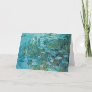 Water Lilies, Fine Art Oil Painting, Claude Monet Card