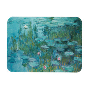 Water Lilies, Fine Art Oil Painting, Claude Monet Magnet