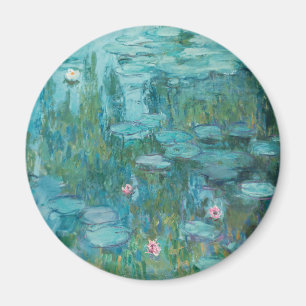 Water Lilies, Fine Art Oil Painting, Claude Monet Magnet
