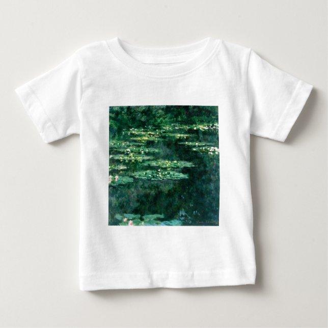 WATER LILIES IN GREEN POND by Claude Monet  Baby T-Shirt (Front)