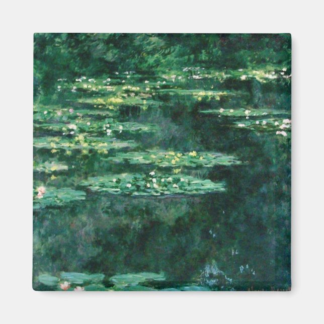 WATER LILIES IN GREEN POND by Claude Monet  Magnet (Front)