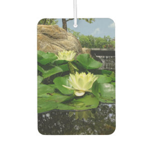 Water Lilies In Pond Car Air Freshener