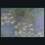 WATER LILIES IN THE MORNING BY CLAUDE MONET TISSUE PAPER<br><div class="desc">One of Claude Monet's most well known and prolific collections. This is a selection from one of over 200 paintings from his water garden that he named Water Lilies. This particular piece is rich in greys and purples as well as blues and greens and was completed in 1900. For other...</div>