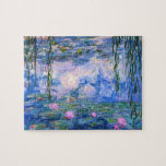 Water Lilies Jigsaw Puzzle<br><div class="desc">Water Lilies is a series of over 200 oil paintings by French Impressionist Claude Monet. This painting,  completed in 1919,  features shades of blue and pink.</div>