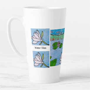 Water lilies latte mug