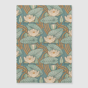 Water Lilies Lily Art Nouveau Nature