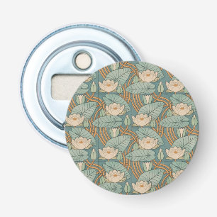Water Lilies Lily Art Nouveau Nature Bottle Opener