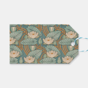 Water Lilies Lily Art Nouveau Nature Gift Tags