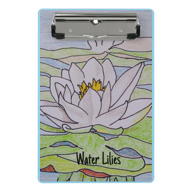 Water Lilies Mini Clipboard (Front)
