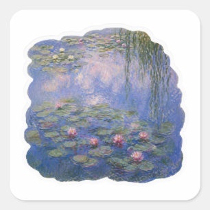 Water Lilies Monet Style Fine Art Sticker