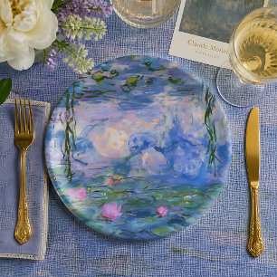 Water Lilies Paper Plate