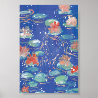 Water Lilies Print, Value Poster Paper (Matte)