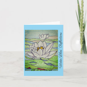 Water Lilies' Reflections Card