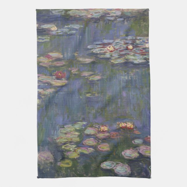 Water Lilies Tea Towel (Vertical)