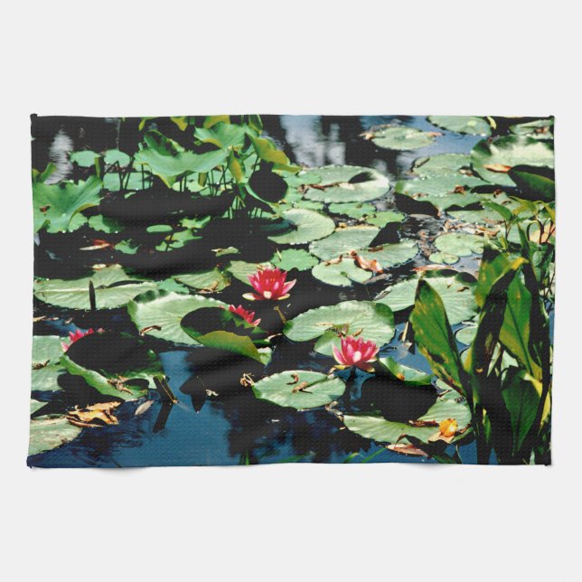 Water Lilies Tea Towel (Horizontal)