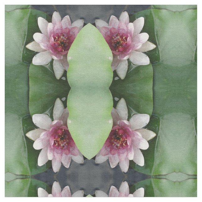 Water Lillies  Fabric (Close Up)