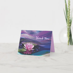 WATER LILLY Bat Mitzvah Thank You Card