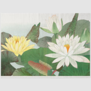 Water Lilly Decoupage Decoupaging  Tissue Paper
