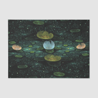 Water Lilly Fractal Tissue Paper