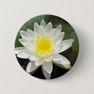 Water Lily 6 Cm Round Badge