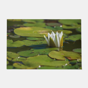 Water Lily Blossom Doormat