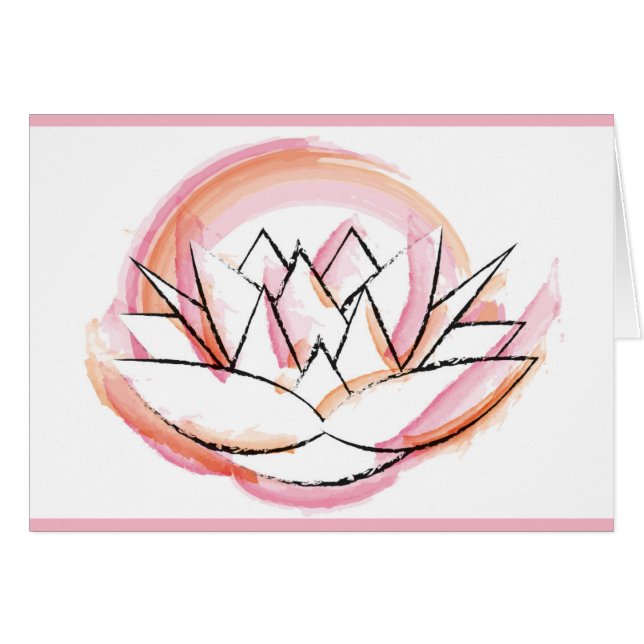 Water Lily Card (Front Horizontal)