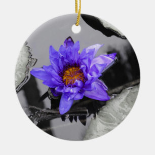 Water Lily Ceramic Tree Decoration