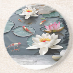 water lily coaster
