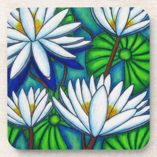 Water Lily Coasters - Pack of 6