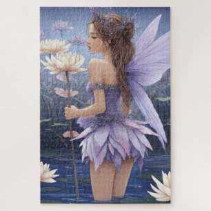 Water Lily Fairy Jigsaw Puzzle 