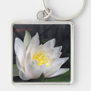 WATER LILY Floral Photography Keychain