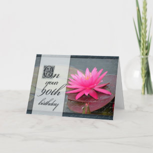 Water lily for 90th birthday card
