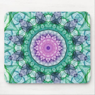 Water Lily kaleidoscope Mouse Pad