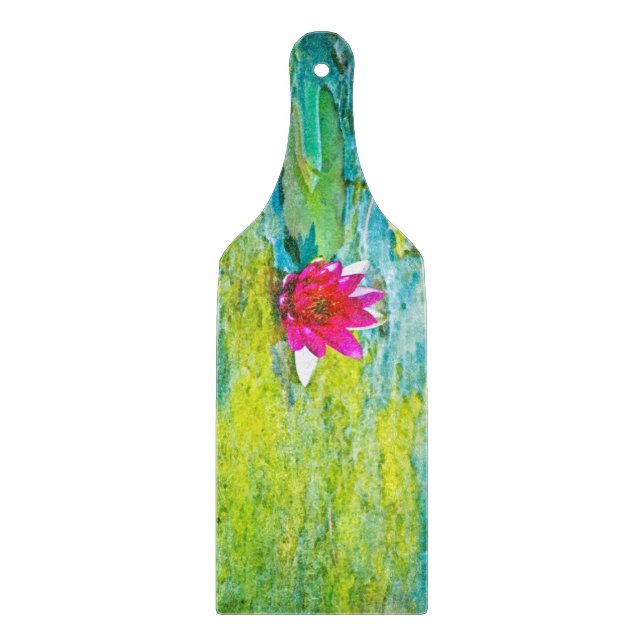Water Lily Lilypad Cutting Board (Front)
