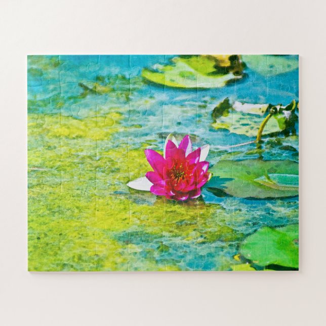 Water Lily Lilypad Jigsaw Puzzle (Horizontal)