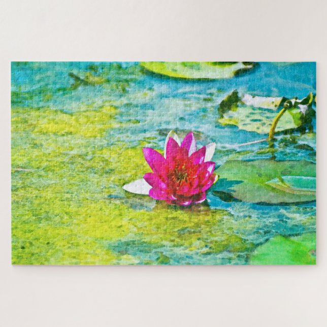 Water Lily Lilypad Jigsaw Puzzle (Horizontal)