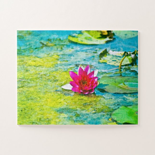 Water Lily Lilypad Jigsaw Puzzle (Horizontal)