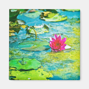 Water Lily Lilypad Magnet