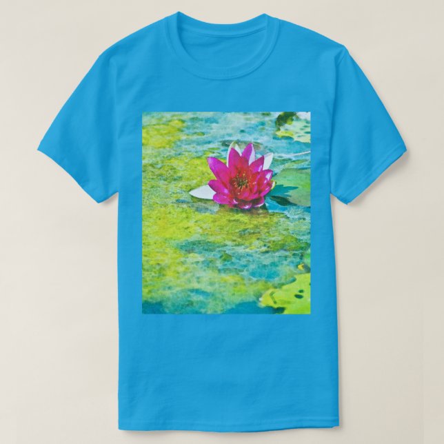 Water Lily Lilypad T-Shirt (Design Front)