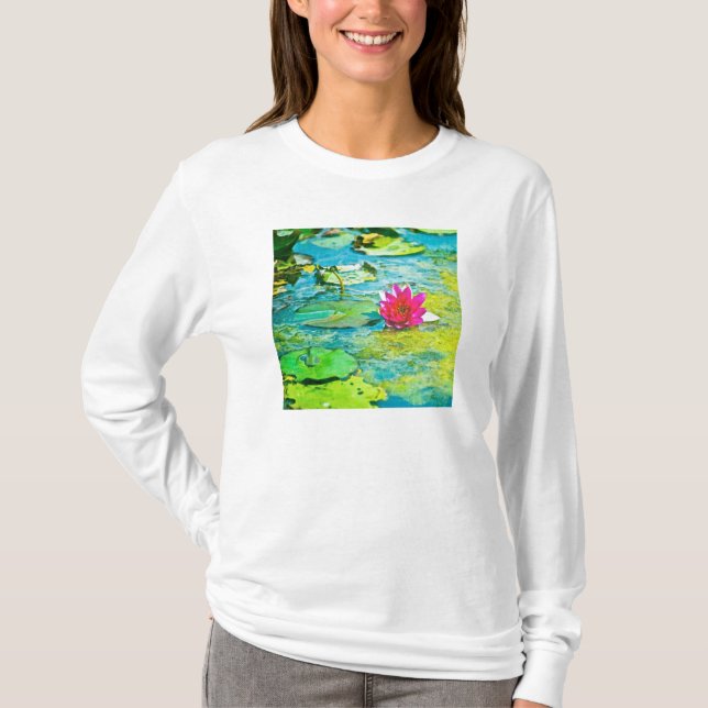 Water Lily Lilypad T-Shirt (Front)
