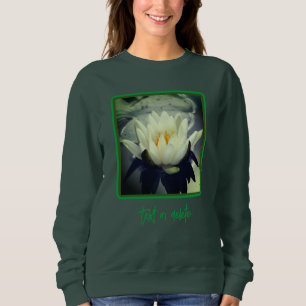 Water Lily Lotus Blossom Flower Personalised Sweatshirt
