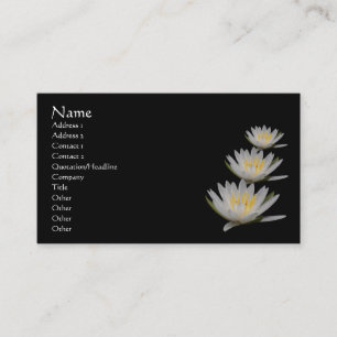 Water Lily Lotus Flower Business Card