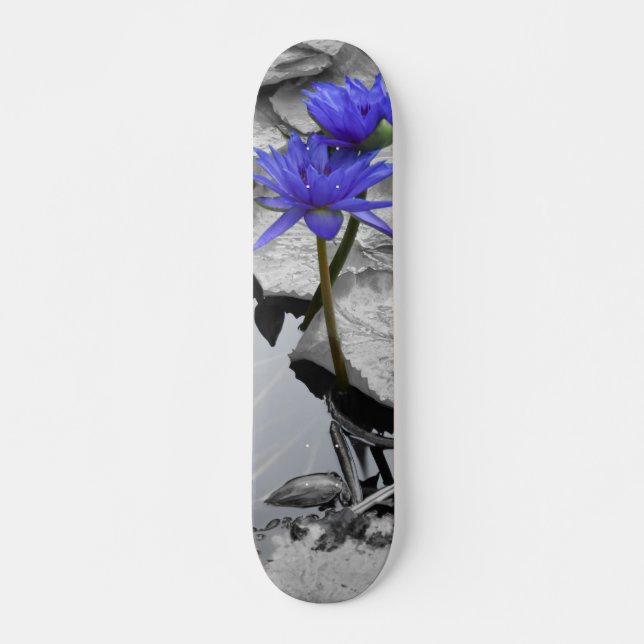 Water Lily Love Skateboard (Front)