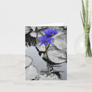 Water Lily Love Thank You Card
