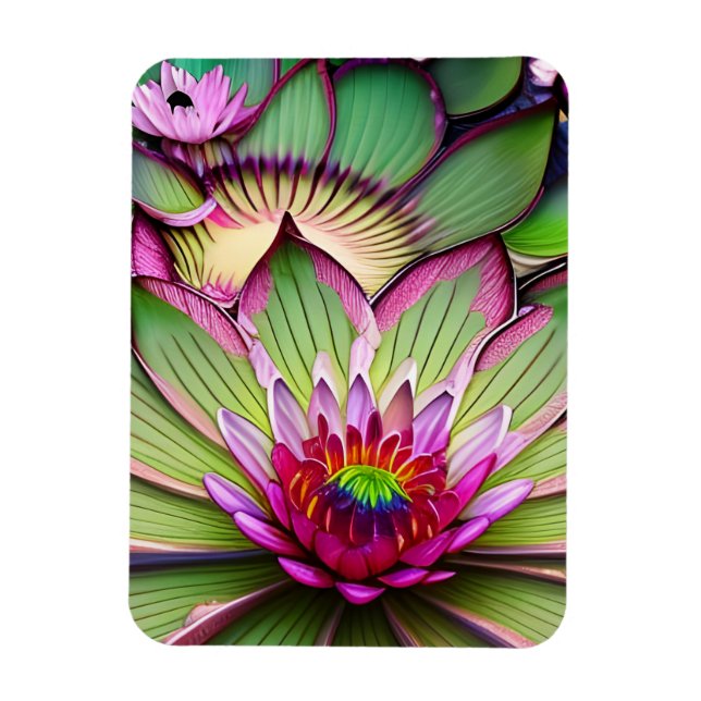Water Lily Magnet (Vertical)
