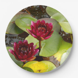 Water Lily Paper Plate