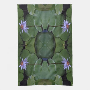 Water Lily Pattern Tea Towel