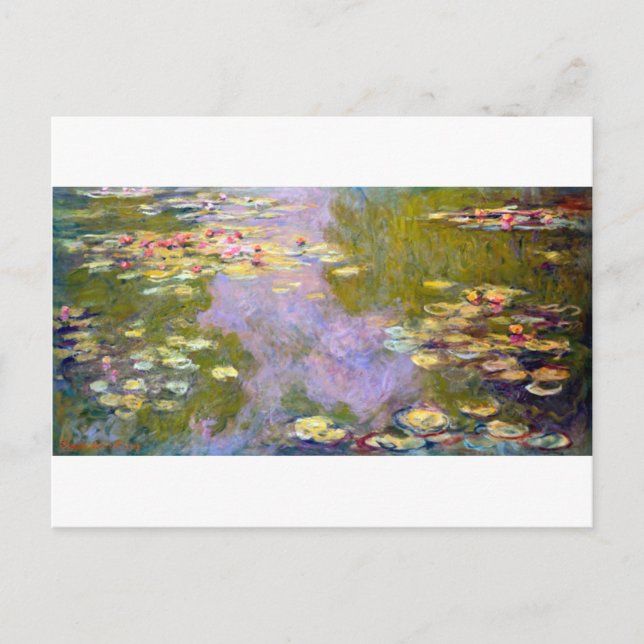 Water Lily Pond at Giverny, Claude Monet Postcard (Front)