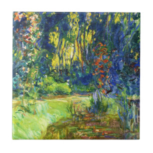 Water Lily Pond Claude Monet cool, old, master, ma Tile